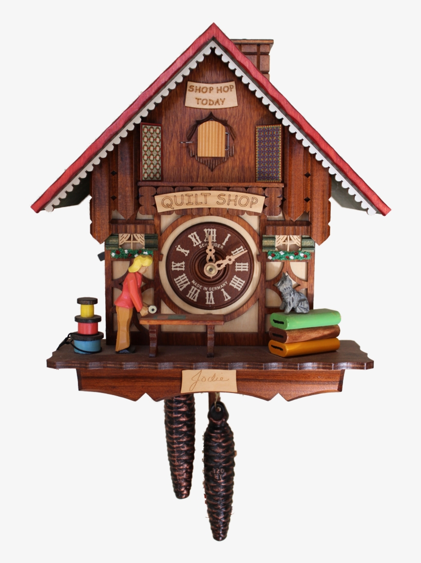 Quilt Shop Cuckoo Clock Facts - Quilting Cuckoo Clock, transparent png