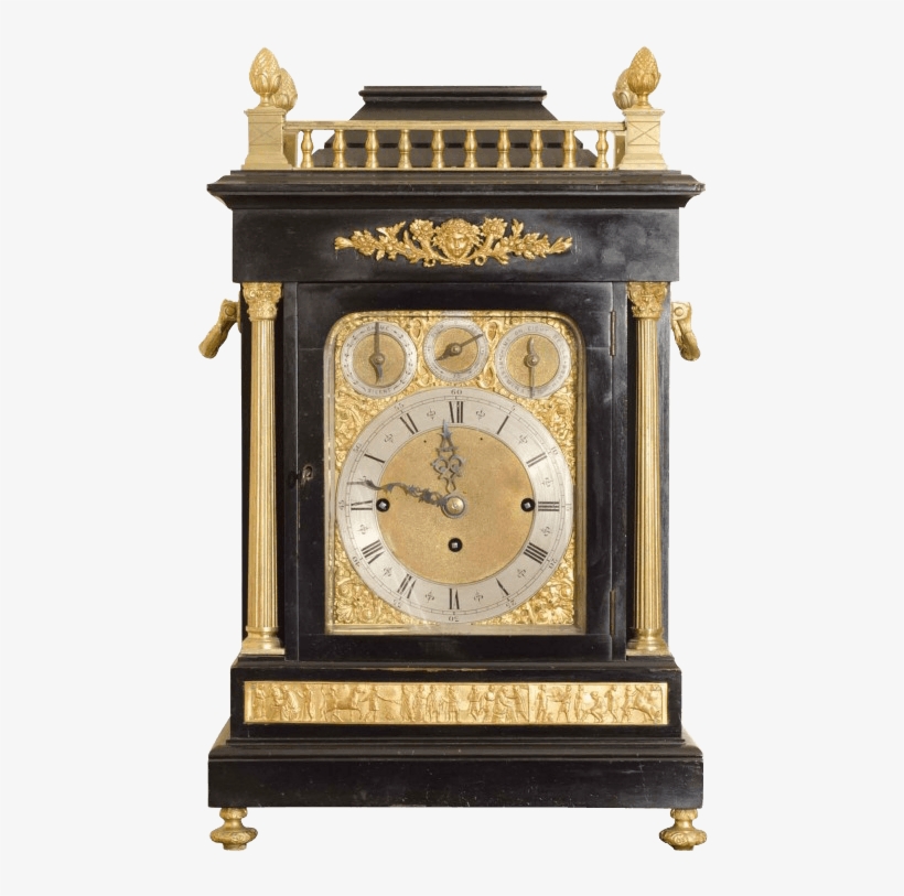 Small Antique Clock - Clock, transparent png