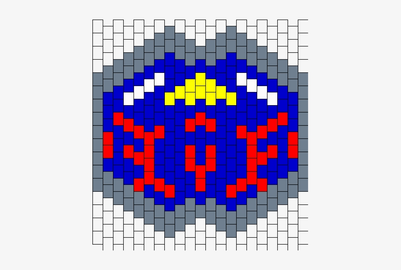 Hylian Shield Mask Bead Pattern - Kirby Kandi Mask, transparent png