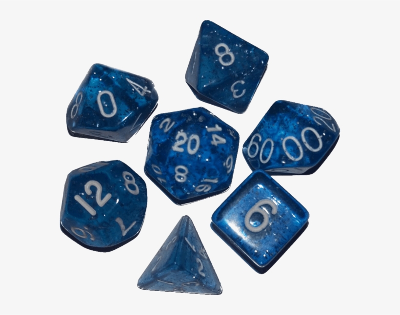 Clip Transparent Library Transparent Blue Speckled - Transparent Dice Set Png, transparent png
