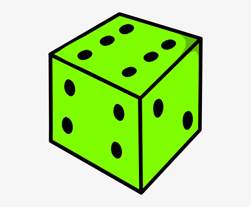 Green Dice Clip Art At Clker Green Dice Clipart 504x598 PNG