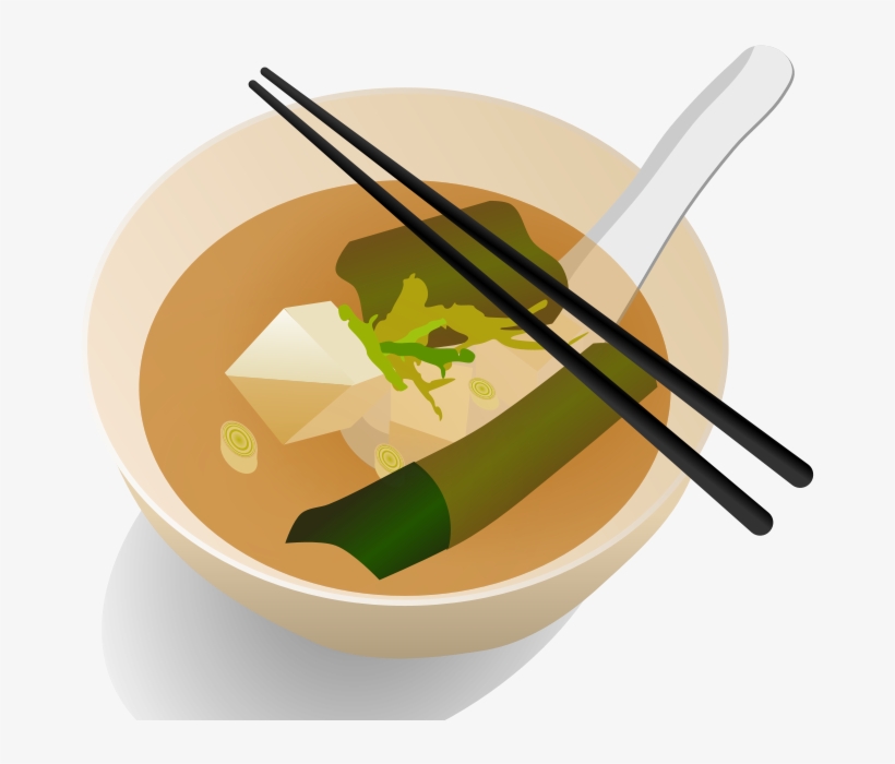 Free Vector Clip Art Bowl Of Steaming Soup Tattoo - Miso Soup Clipart, transparent png