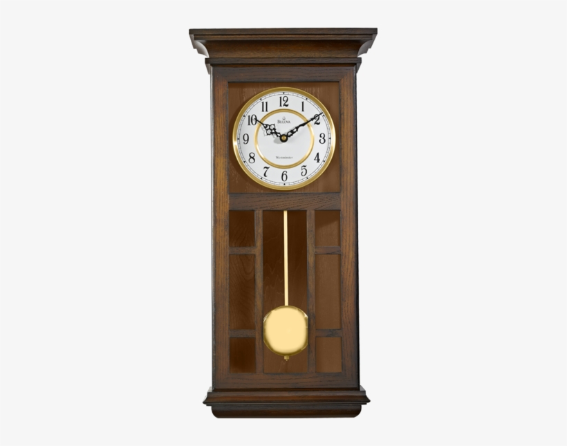 Clocks - Bulova Mayfair Wall Clock - 11.5w X 24h, transparent png