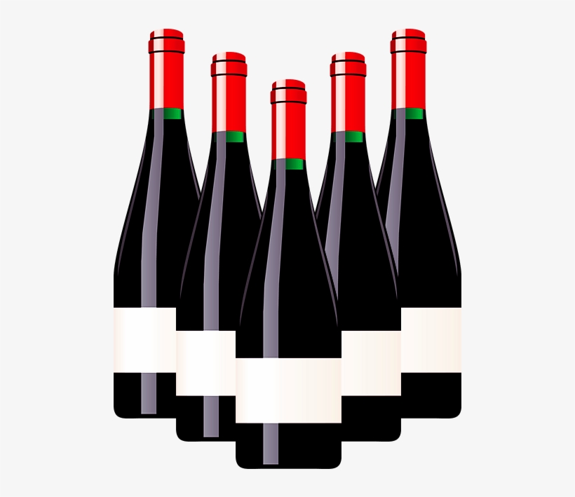 Wine Bottles Clipart Transparent Png - Glass Bottle, transparent png