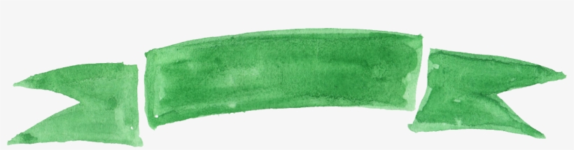 Free Download - Green Watercolor Banner Png, transparent png