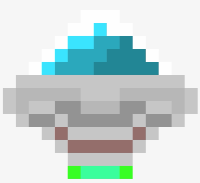 Flying Saucer - Minecraft, transparent png