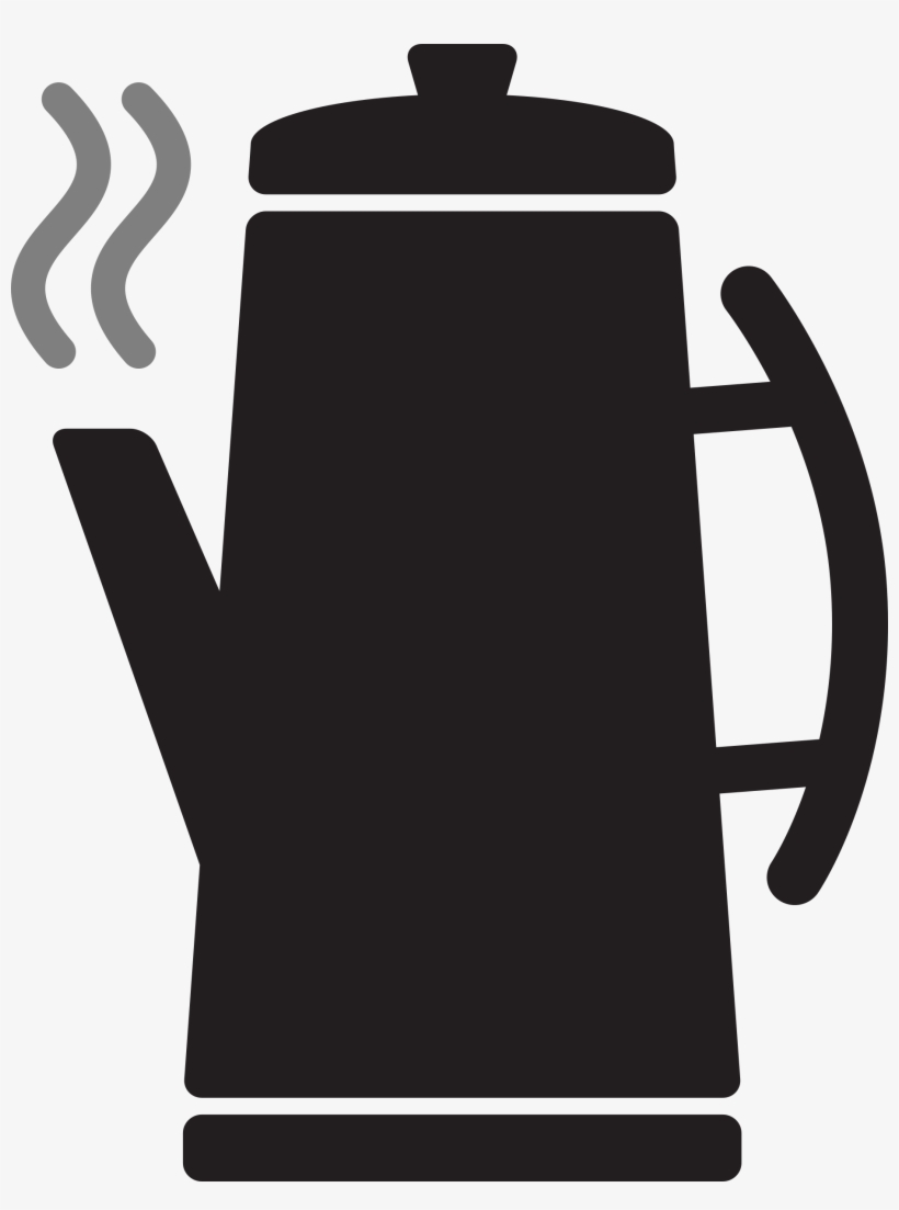 Big Image - Coffee Pot Icon Png, transparent png
