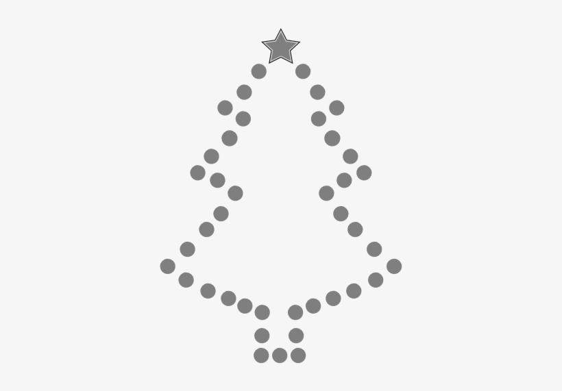 Xmas Christmas Tree 48 Black White Line Art Tatoo Tattoo - Christmas Tree, transparent png
