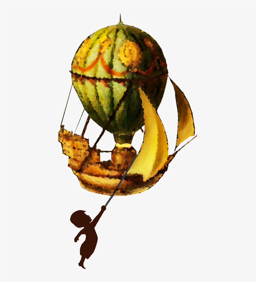 The 'a' To The World - Fantasy Hot Air Balloon, transparent png
