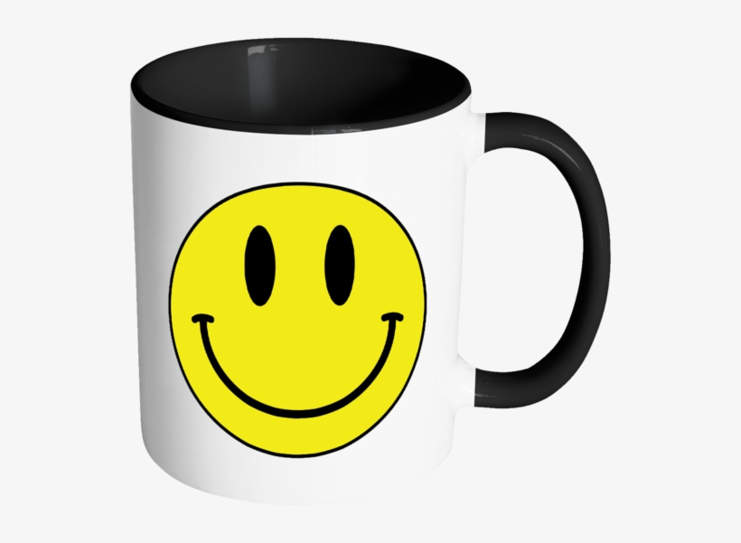 Smiley Face Color Accent Coffee Mug - Mug, transparent png