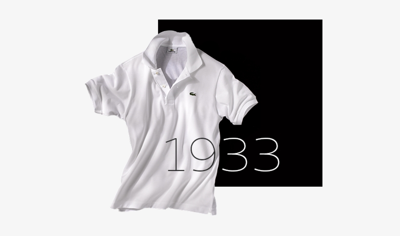 With His First Advertising Campaign, René Lacoste Officially - Lacoste First Polo Shirt, transparent png