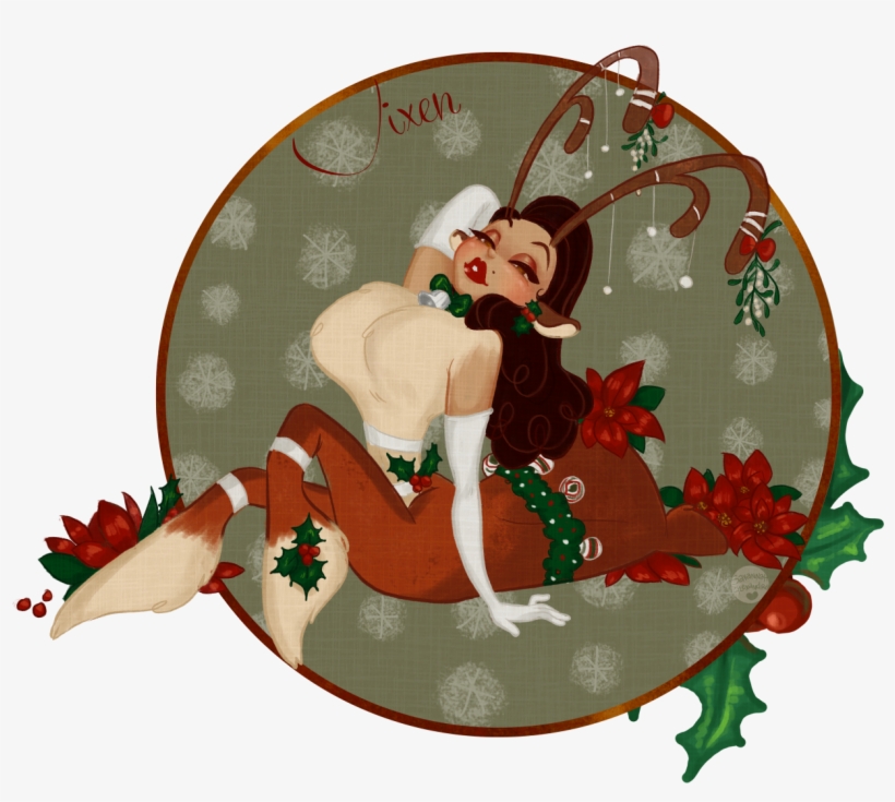 You Know Dasher, And Dancer, And - Transparent Png Santa's Vixen, transparent png
