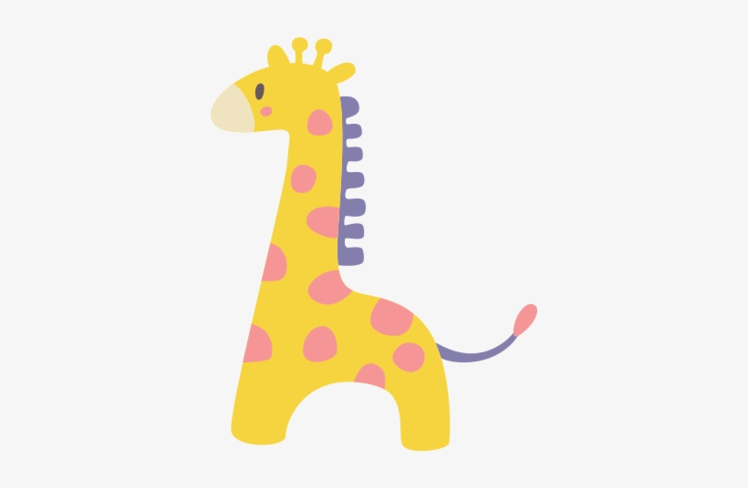 Chromatic Stylized Giraffe Icons Png Vector - Clip Art, transparent png
