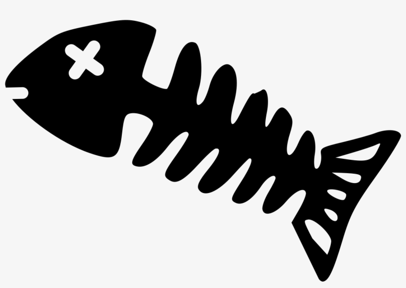This Free Icons Png Design Of Simple Fish Skeleton, transparent png