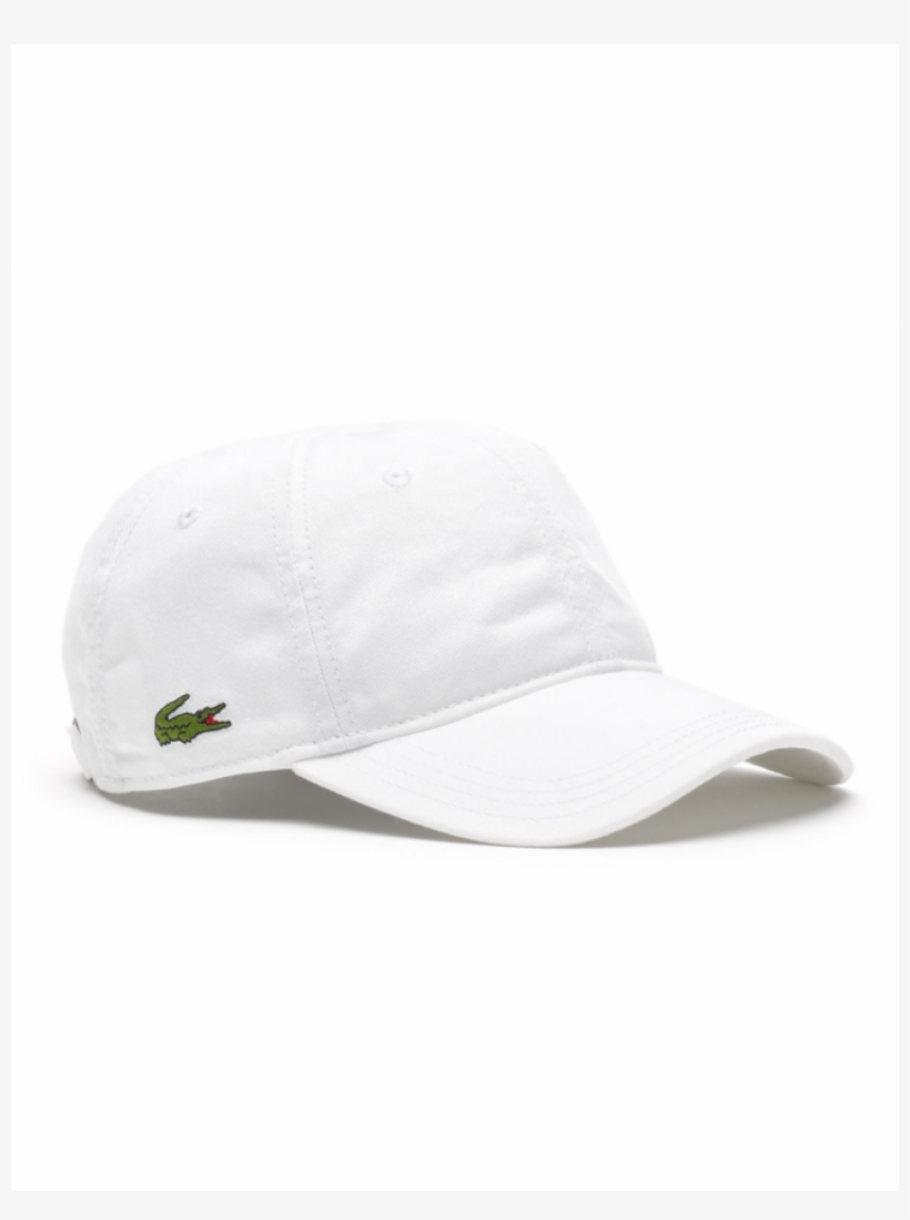 Lacoste Hat - Gabardine Cap - White - Hat, transparent png