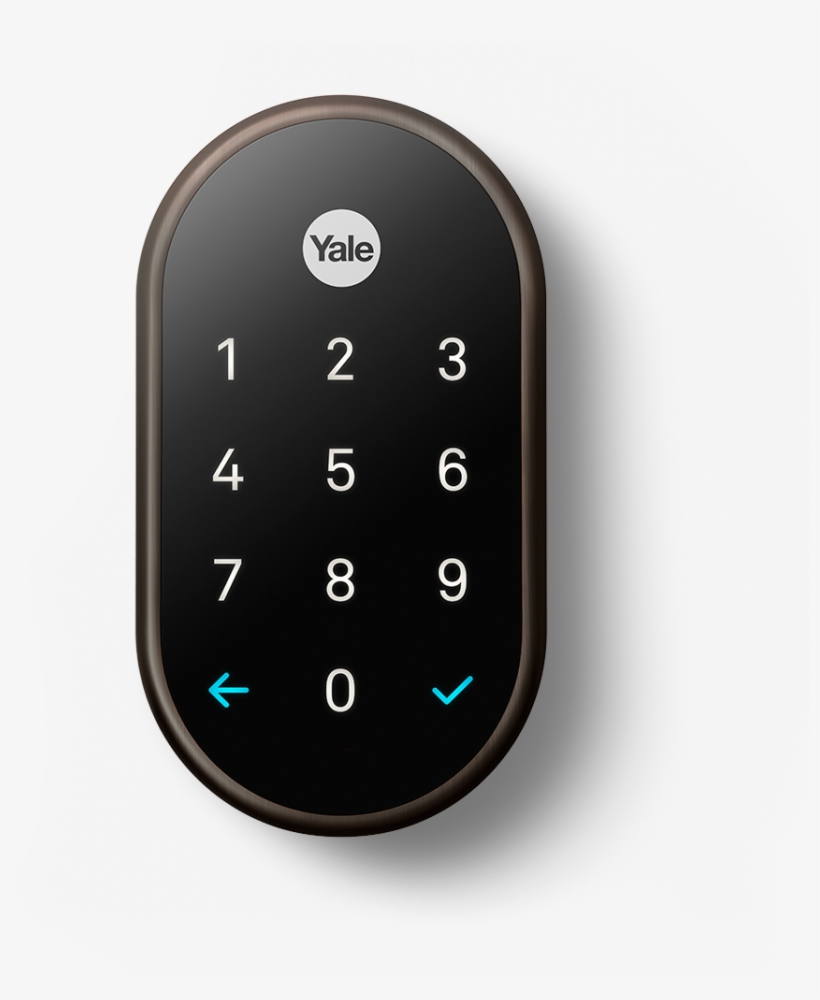 Polished Brass - Nest Yale Lock Oil Rubbed Bronze, transparent png