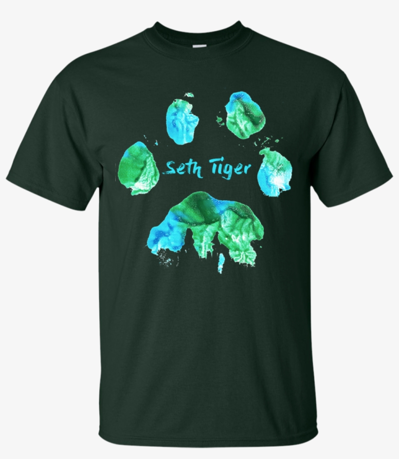 Seth Tiger Paw Print Ultra Cotton T-shirt - Case Of Accident My Blood Type, transparent png