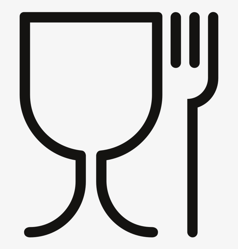 Glass And Fork - Food Symbol, transparent png