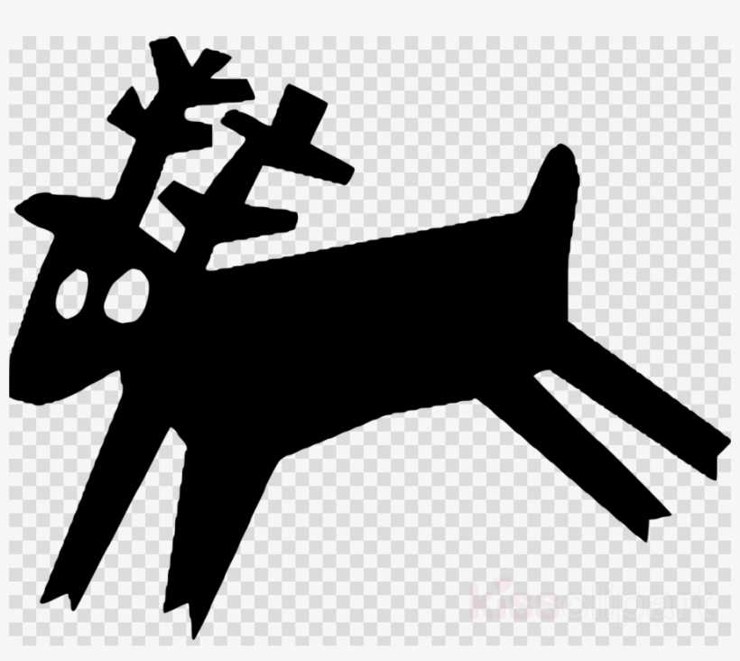 Deer Clipart Reindeer White-tailed Deer - D-c-fix Deco Classic Black And White Checked Self-adhesive, transparent png