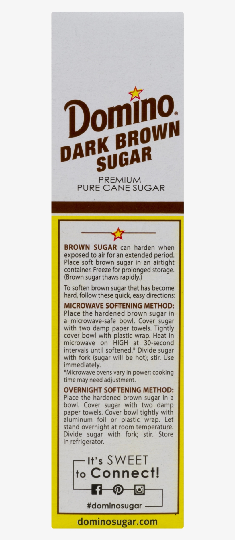 Domino Pure Cane Dark Brown Sugar 1lb, transparent png
