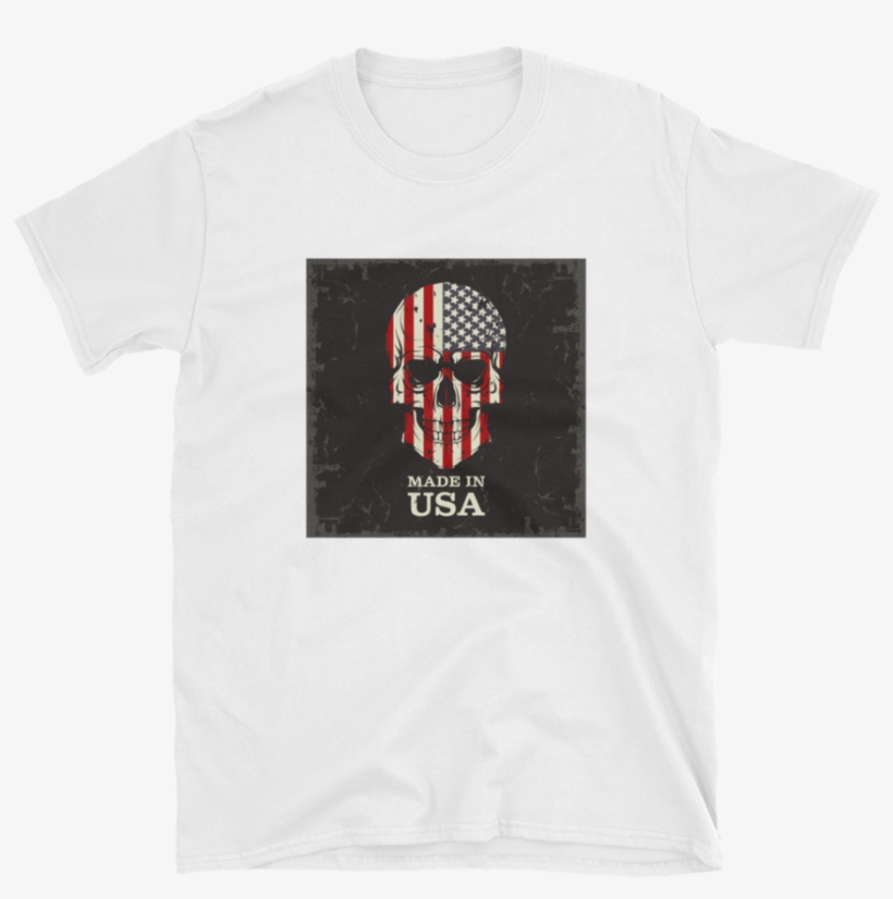 American Flag On Skull Made In Usa Text - Skull Color Of The Flag Mouse Pad Gaming Mouse Pad, transparent png