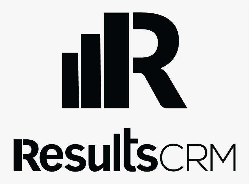 Vertical Stacked All Black Png Jpg - Results Crm Logo, transparent png