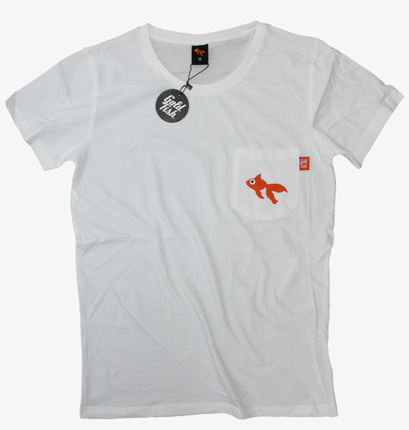 Goldfish Pocket T-shirt - Active Shirt, transparent png