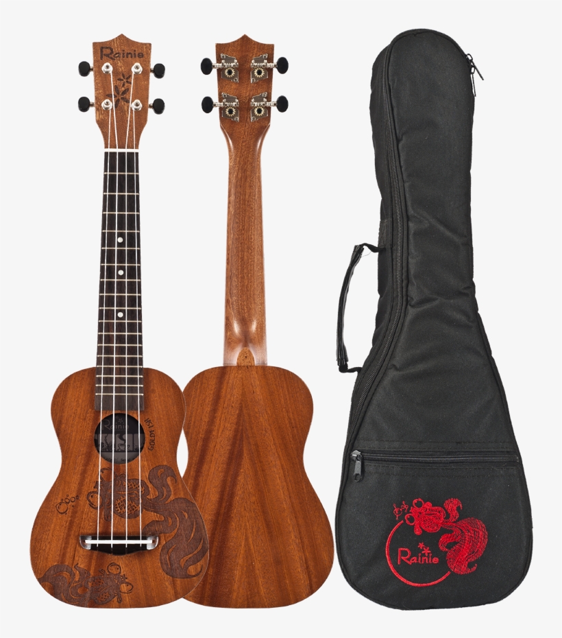 Rainie Slg-01 Goldfish - Luna Guitars Maluhia Concert Acousti- Electric Ukulele, transparent png