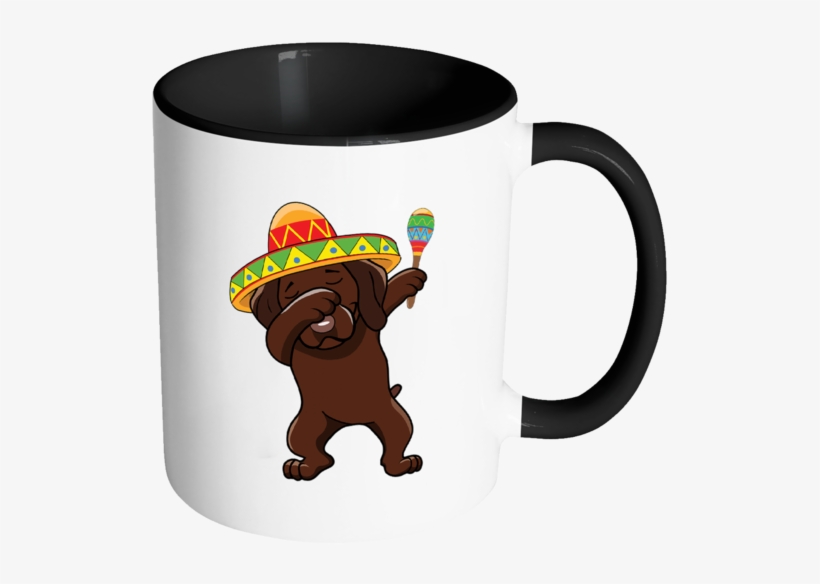 Dabbing Vizsla Dog In Sombrero - Mugs Gym, transparent png