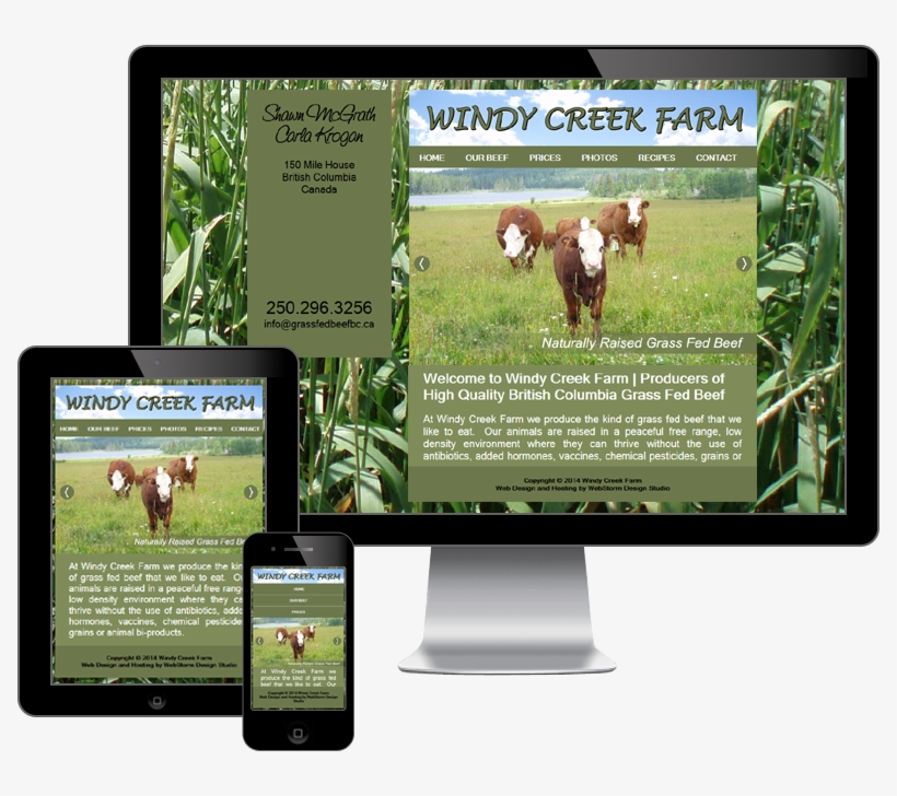 Website Design And Development For Windy Creek Farm - Website, transparent png