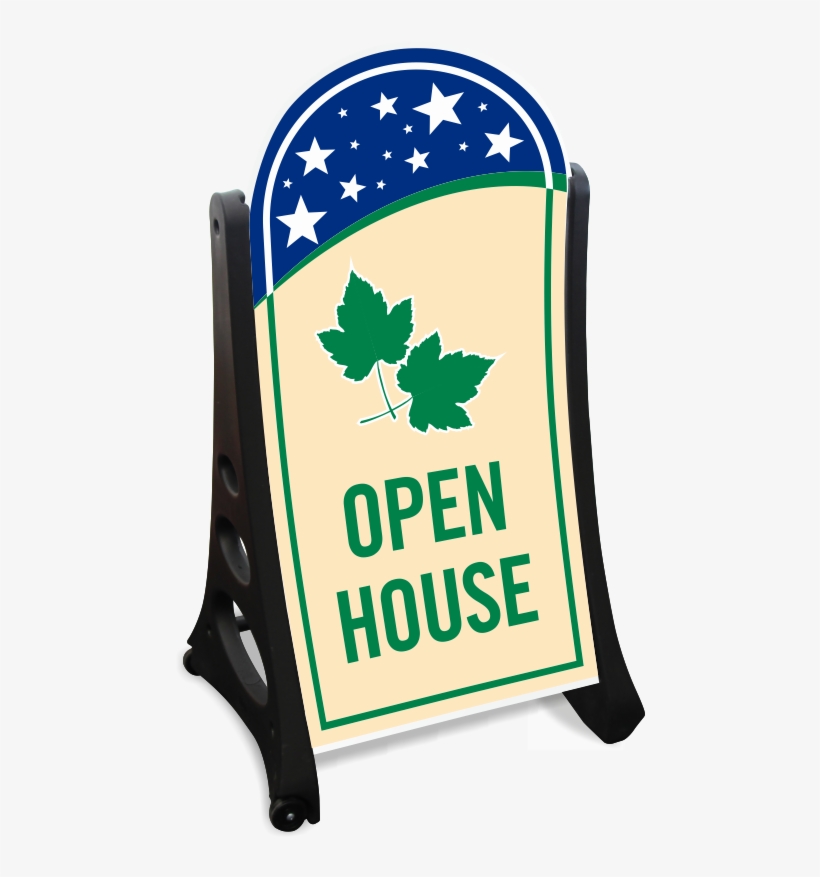 Open House Standard Portable Sidewalk Sign Kit - One 30.06 Panel, One 30.07 Panel And One A-frame Sign,, transparent png