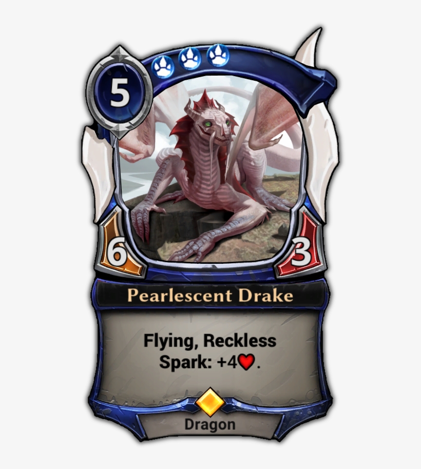 Pearlescent Drake - Scourge Of Frosthome, transparent png
