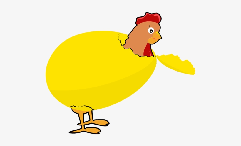 Clip Art Easter Bird Hen Egg Hatch Broken Chick Eyes - Clip Art, transparent png