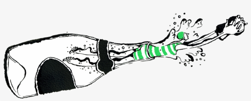 Outshinery Illustration Popchampagne - Illustration, transparent png