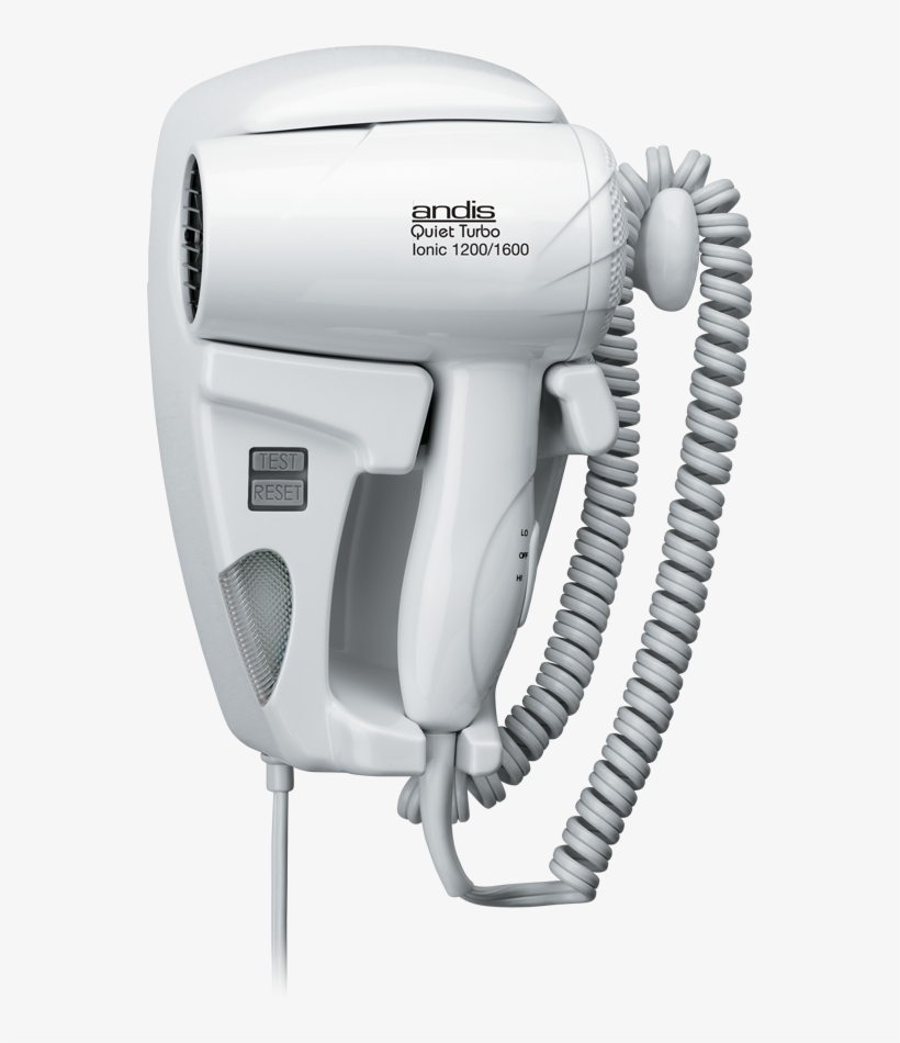 Andis Hang-up Quiet Turbo Dryer With Night Light, 1600w, - Hair Dryer Wall, transparent png