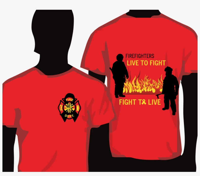 Bold, Professional, Fire Department T-shirt Design - Active Shirt, transparent png