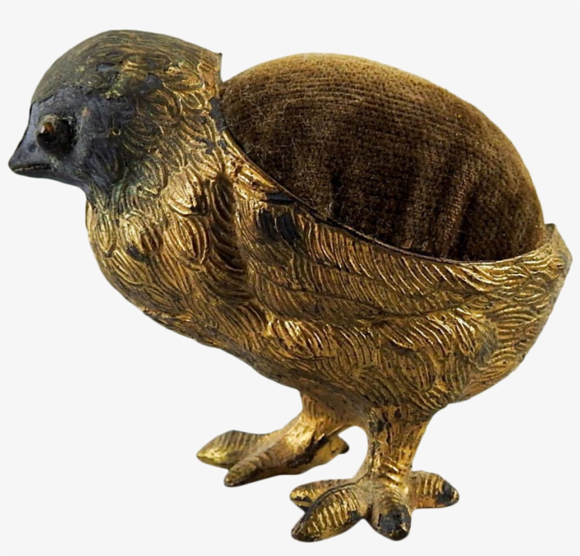 Antique Baby Chick Pin Cushion - Antique, transparent png