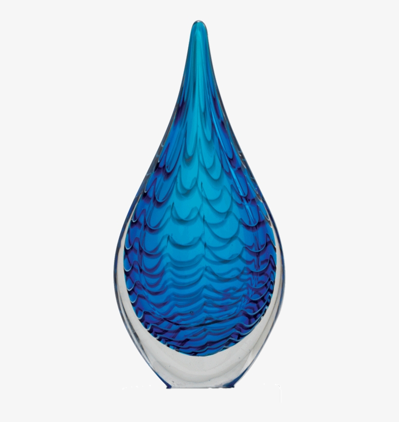 Blue Raindrop Art Glass With No Base - Dale Rogers Training Center, transparent png