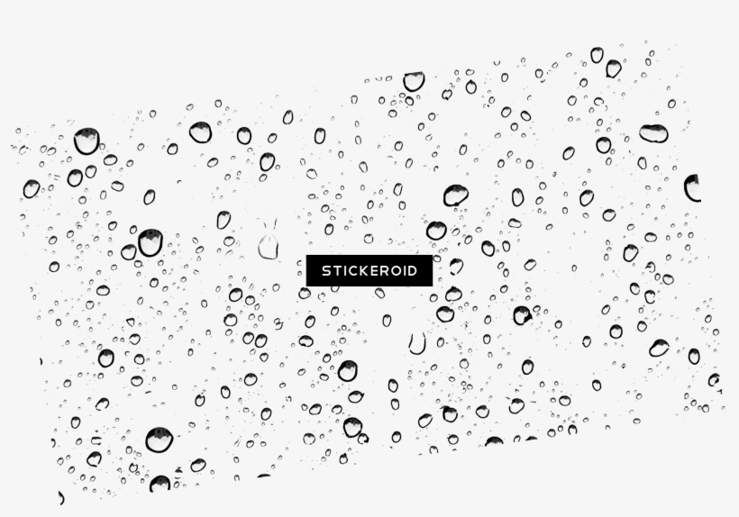 Raindrops, transparent png