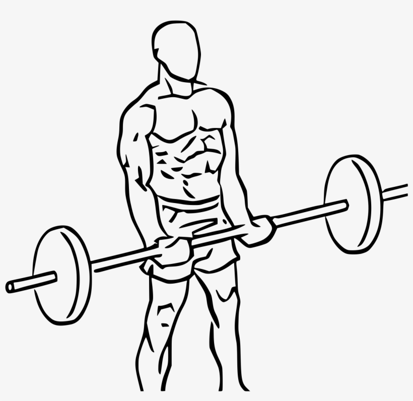 Open - Barbell Curl Icon, transparent png