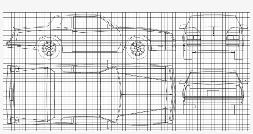 Chevrolet Monte Carlo Ss 1986 Overgrid - Line Art, transparent png