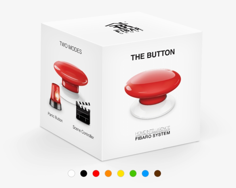 Find A Store - Fibaro The Button - Brown (fgpb-101-7-eu), transparent png