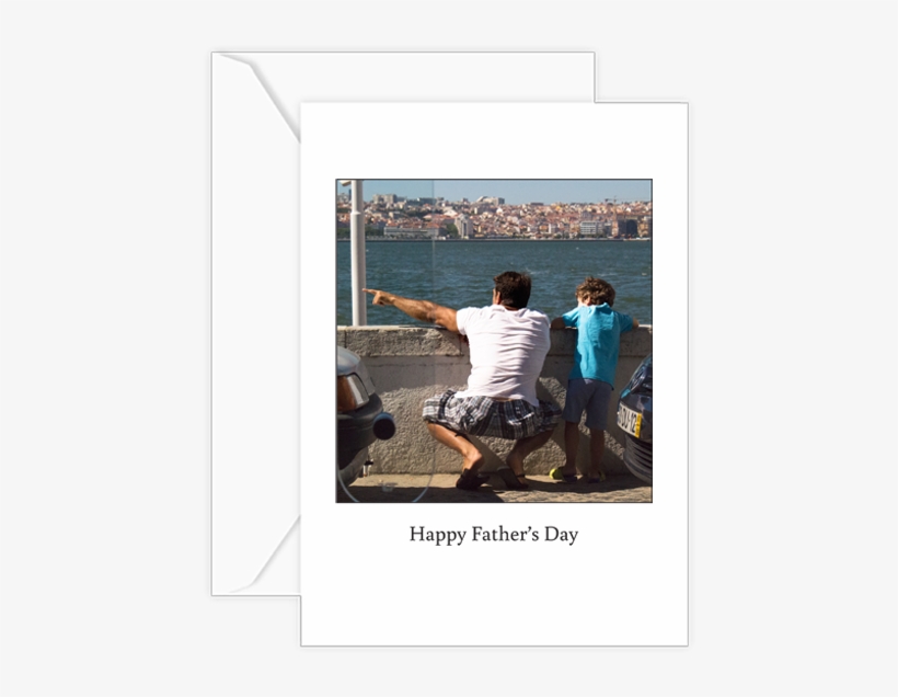 Happy Father's Day To The Man Who's Always Pointed - Picture Frame, transparent png