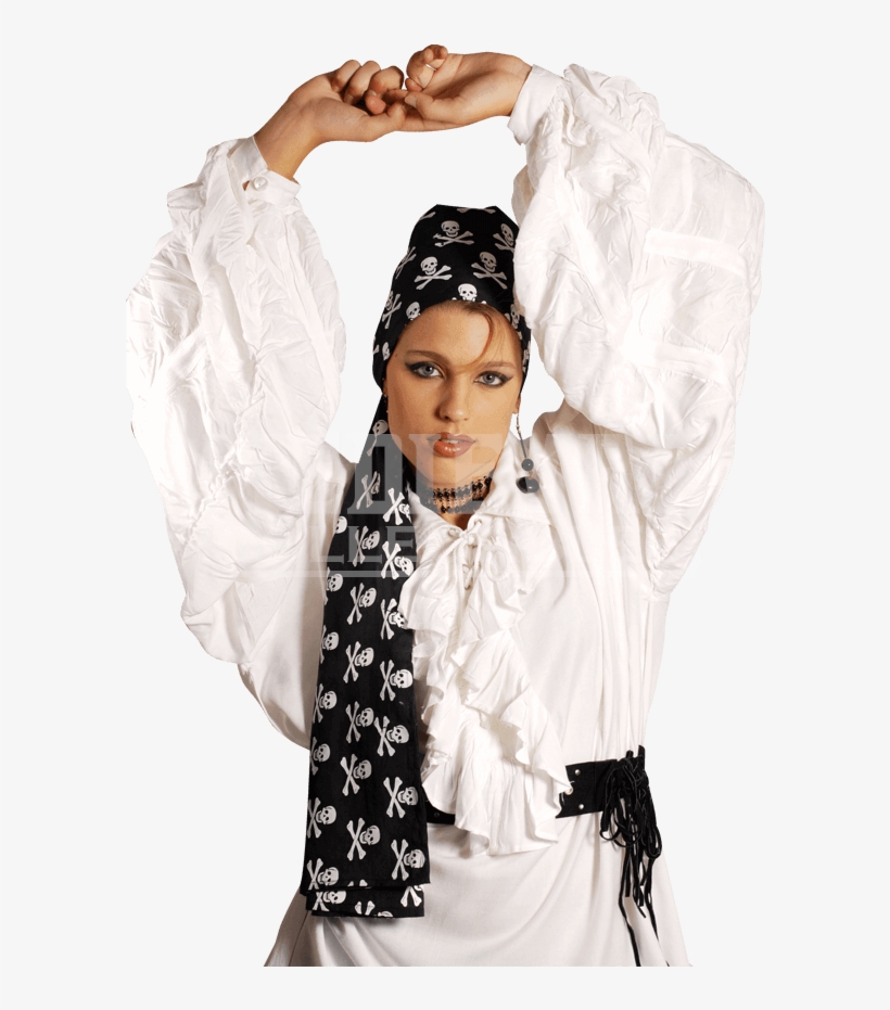 Pirate Skull Large Scarf, transparent png