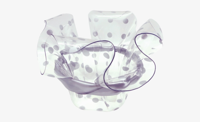 Acrylic Container With Silver Polka Dots - Polka Dot, transparent png