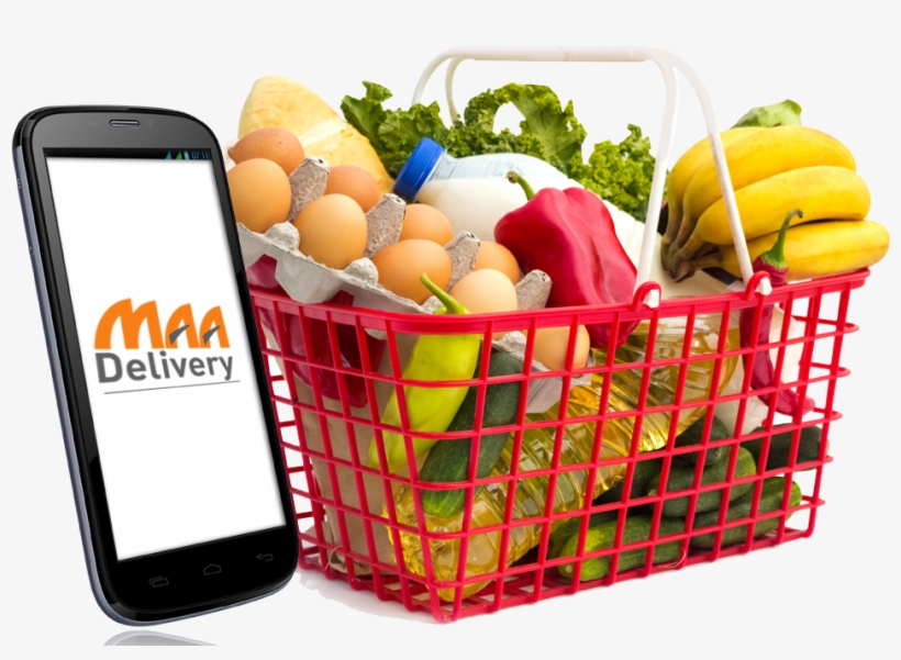 Grocery Basket Png - Shopping Basket, transparent png
