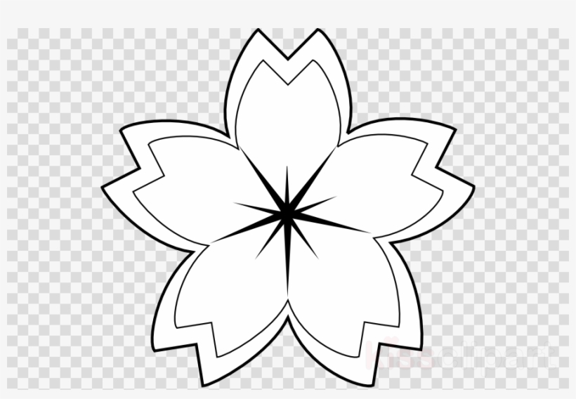 Download Sakura Flower Coloring Book Clipart Subaru - Clip Art, transparent png