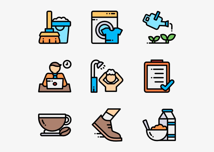 Morning Routine - Flat Icon Employee, transparent png