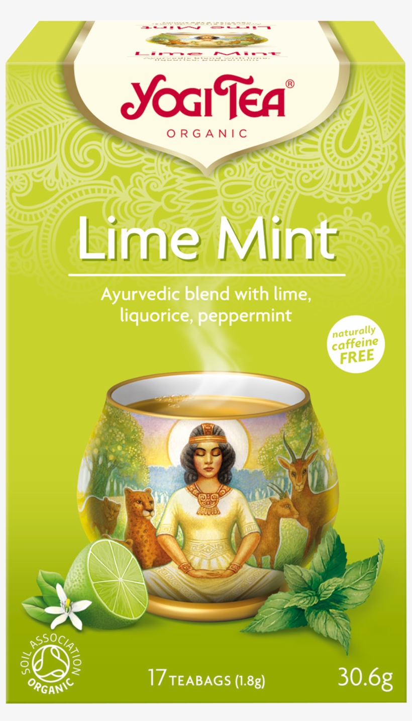 Detox With Lemon - Yogi Tea Lime Mint, transparent png