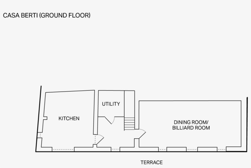 Casa Berti Ground Floor - Diagram, transparent png